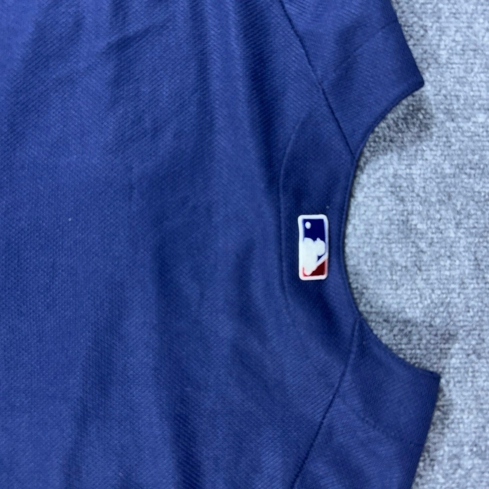 Majestic Authentic Chicago Cubs Jersey Mens XL Navy Blue MLB Baseball - Picture 11 of 14